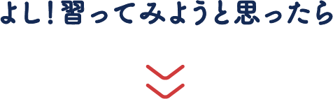 よし!習ってみようと思ったら